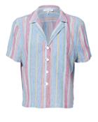 Frame Striped Cropped Shirt Multi S