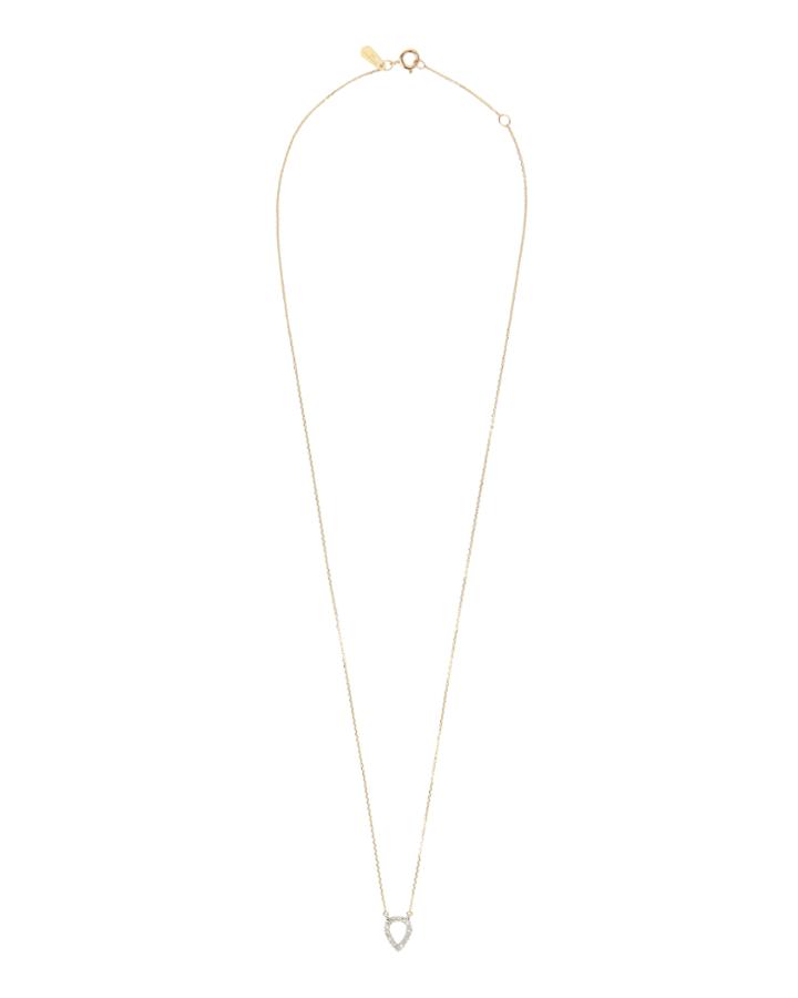 &quot;adina Reyter Open Teardrop Pav Necklace&quot;