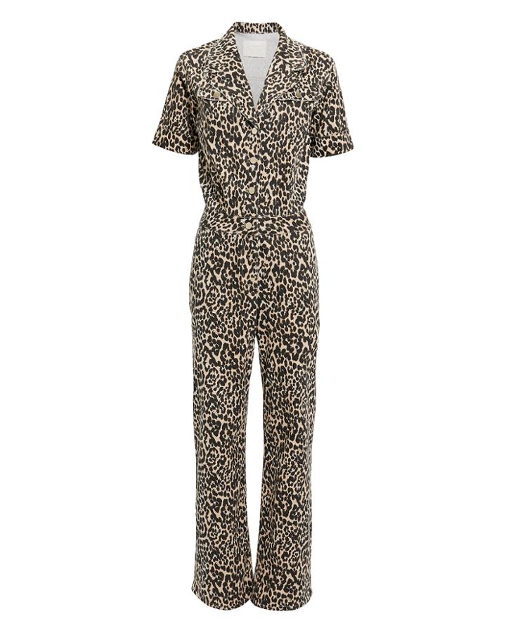 Notes Du Nord Kayla Leopard Jumpsuit Leopard 36