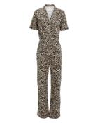 Notes Du Nord Kayla Leopard Jumpsuit Leopard 36