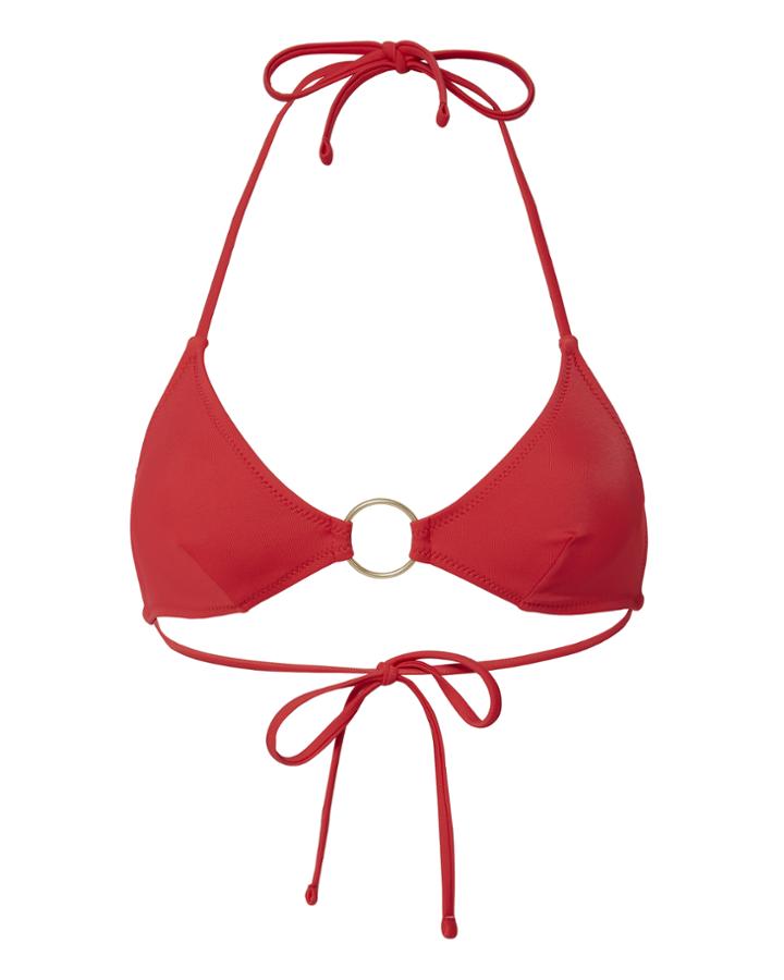 Solid & Striped &quot;solid &amp; Striped Tania Triangle Ring Detail Bikini Top&quot;