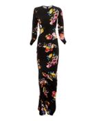 Preen Elletra Floral Printed Dress Black S