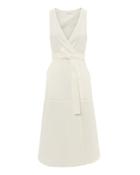Alc A.l.c. Kit Wrap Midi Dress Ivory 2