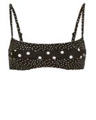 Solid & Striped Brooke Mixed Polka Dot Bikini Top Black/polka Dot M