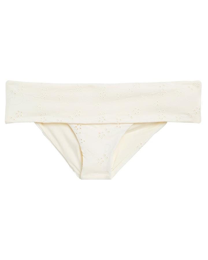 Onia Sardinia Eyelet Bikini Bottoms White M