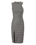 Versace Collection Studded Plaid Dress Grey 40