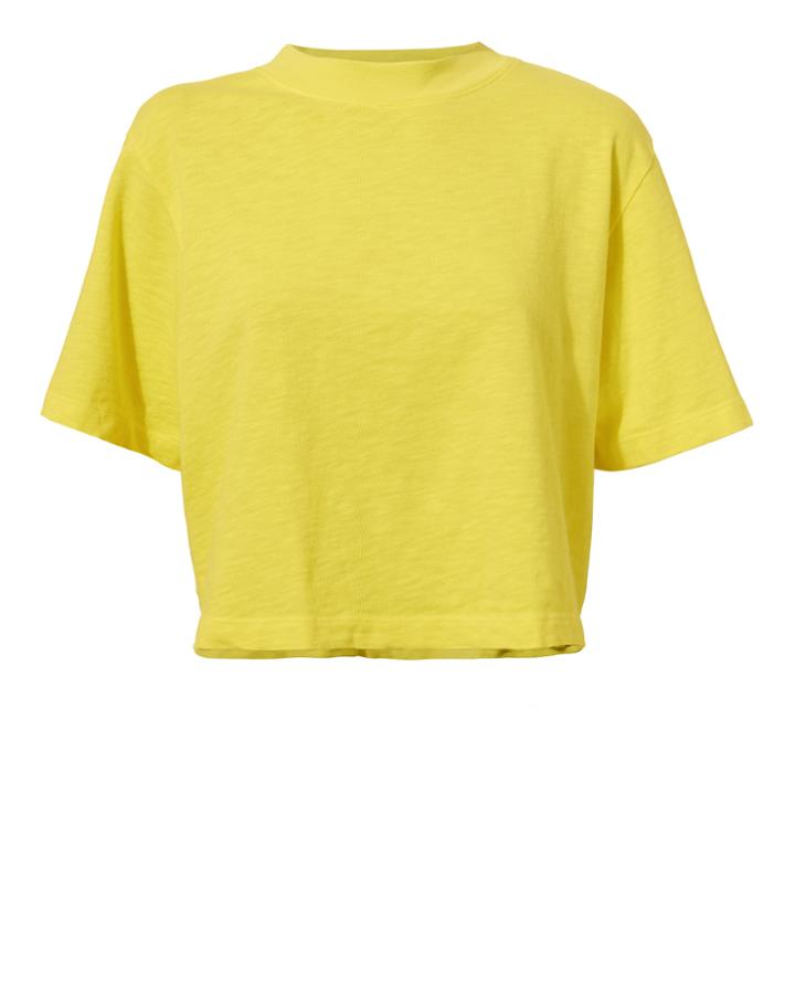 Cotton Citizen The Tokyo Crop Tee Yellow S
