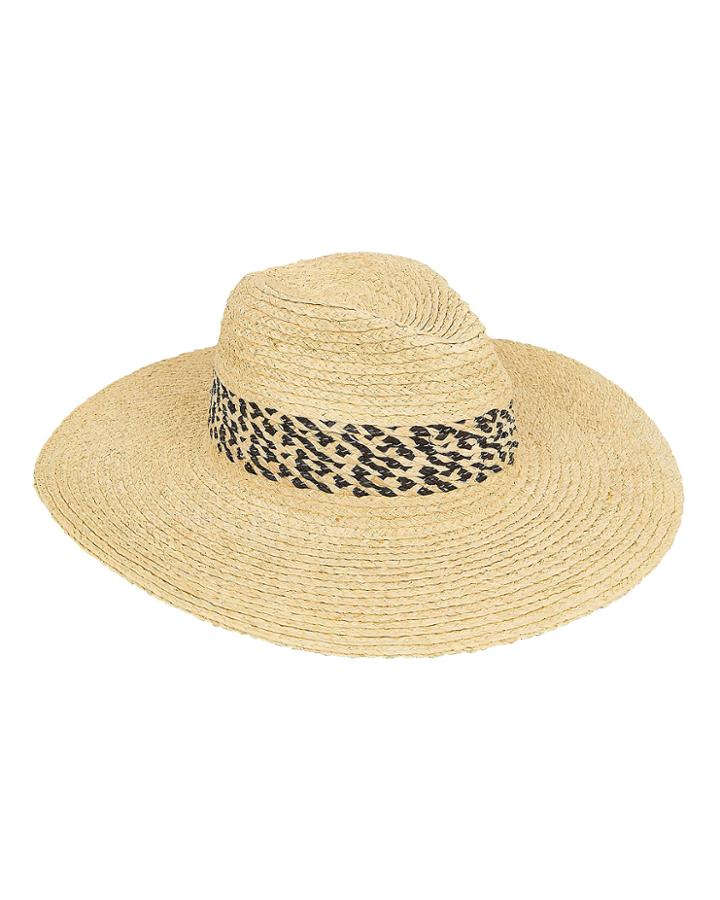 Hat Attack Safari Continental Hat Beige/black 1size