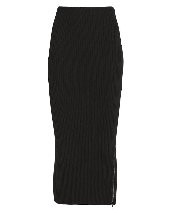 Cotton Citizen Ibiza Side Zip Skirt Black P