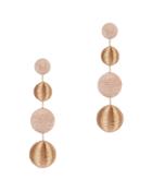 Suzanna Dai Blush And Gold Gumball Drop Earrings Blush/nude 1size