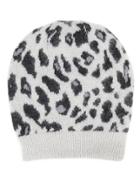 Missoni Knit Leopard Print Hat Grey 1size