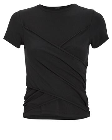 Atm Collection Atm Anthony Thomas Melillo Pima Cotton Twist T-shirt Black M