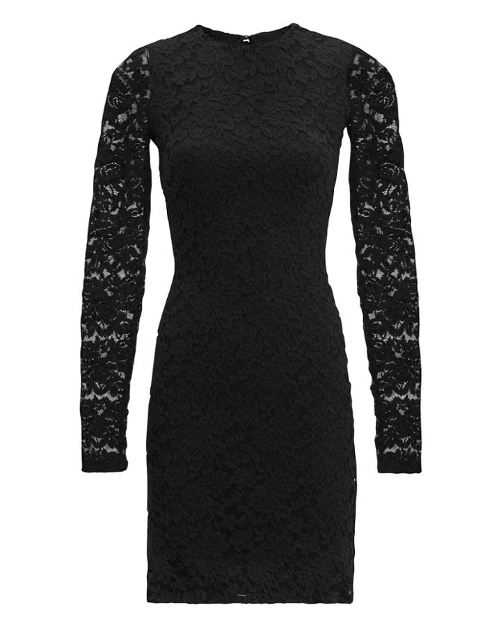 Nightcap Clothing Black Sweater Lace Dress Black P