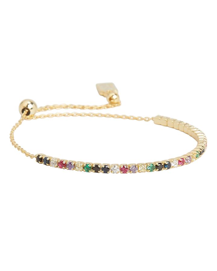 Native Gem Mardi Gras Bracelet Gold 1size