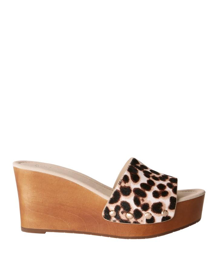 Joie Bodie Haircalf Wedge Sandals Print 37