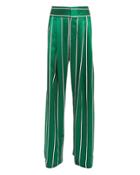 Maggie Marilyn Love Unconditionally Jade Stripe Silk Pant Green 8
