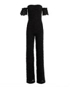 Nightcap Clothing Victorian Flutter Jumpsuit Black M