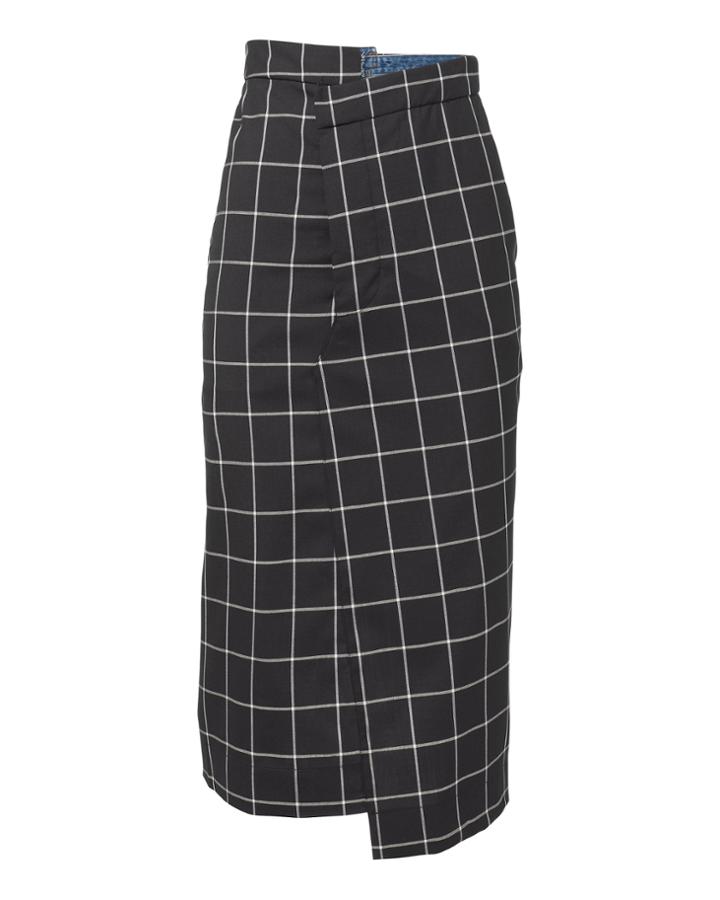 Monse Denim Back Pencil Skirt Navy 2