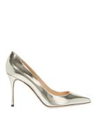 Sergio Rossi Shoes Sergio Rossi Godiva Cracked Leather Pumps Metallic 36