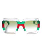 Gucci Colorblock Square Sunglasses Cbk-multi 1size