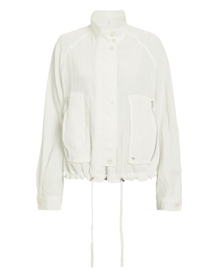 Helmut Lang Parachute Short Trench Jacket White P