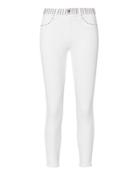 L'agence Margot Studded High-rise Ankle Skinny White Jeans White 27