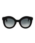 Kaleos Oversized Cat Eye Sunglasses Black 1size