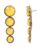 Elizabeth Cole Yellow Graduated Drop Earrings Yellow 1size
