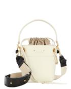 Chloe Chlo Roy Mini Leather Bucket Bag White 1size