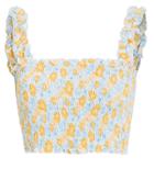 Coolchange Daria Floral Crop Top Blue/floral L
