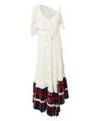 3.1 Phillip Lim Pleated Asymmetrical Midi Dress White Zero