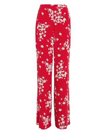 Exclusive For Intermix Intermix Fawne Silk Pants Red/floral P