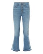 Veronica Beard Carolyn Baby Blue Tuxedo Stripe Jeans Denim-drk 27