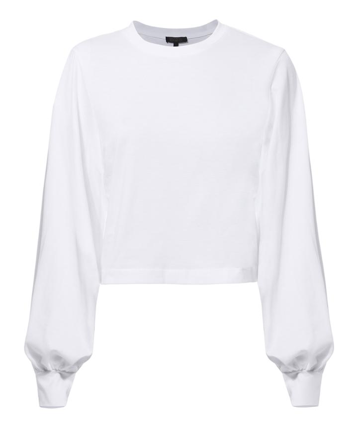 The Range Stark Cropped Tee White S