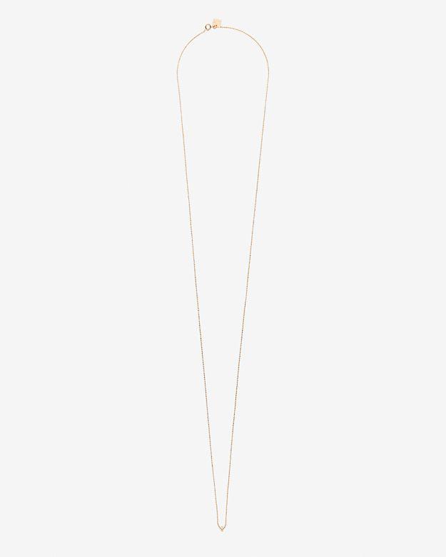 Ginette Ny Sautoir Diamond Detail Mini Tube Necklace