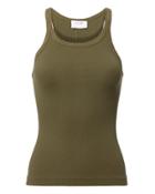 Re/done Ribbed Army Tank Olive/army S