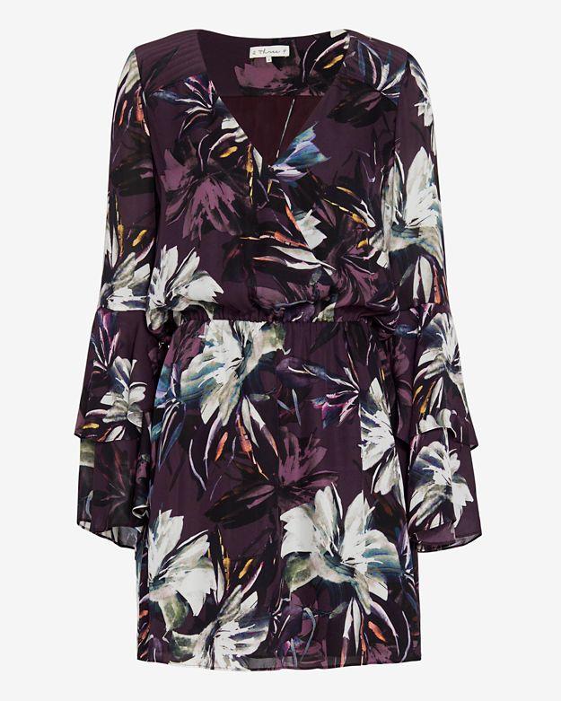 2 Three 4 Exclusive Floral Print Flare Dress