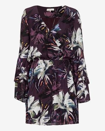 2 Three 4 Exclusive Floral Print Flare Dress