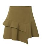Derek Lam 10 Crosby Asymmetric Ruffle Mini Skirt