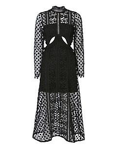 Self-portrait Payne Cutout Lace Midi Dress