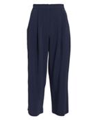 Adam Lippes Cady Pleat Front Navy Culottes Navy 2