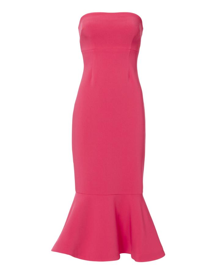 &quot;cinq  Sept Luna Strapless Tulip Dress&quot;