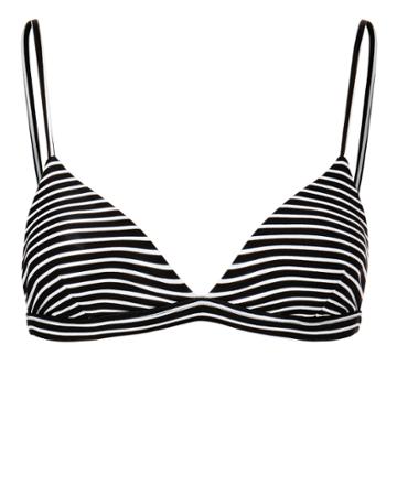 Mikoh Swim Mikoh Belize Striped Triangle Bikini Top Pattern M