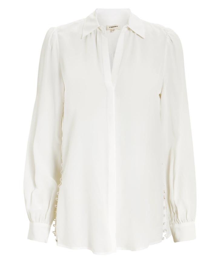 L'agence Cinzia Side Button Tunic Ivory P