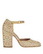 Laurence Dacade Mindy Floral Ankle Strap Pumps
