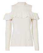 &quot;exclusive For Intermix Kendall Ruffle Cold Shoulder Sweater&quot;