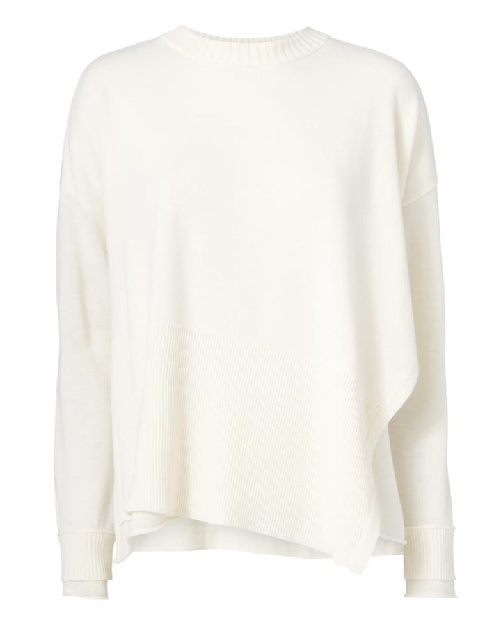 Derek Lam 10 Crosby Layered Asymmetric Hem Sweater