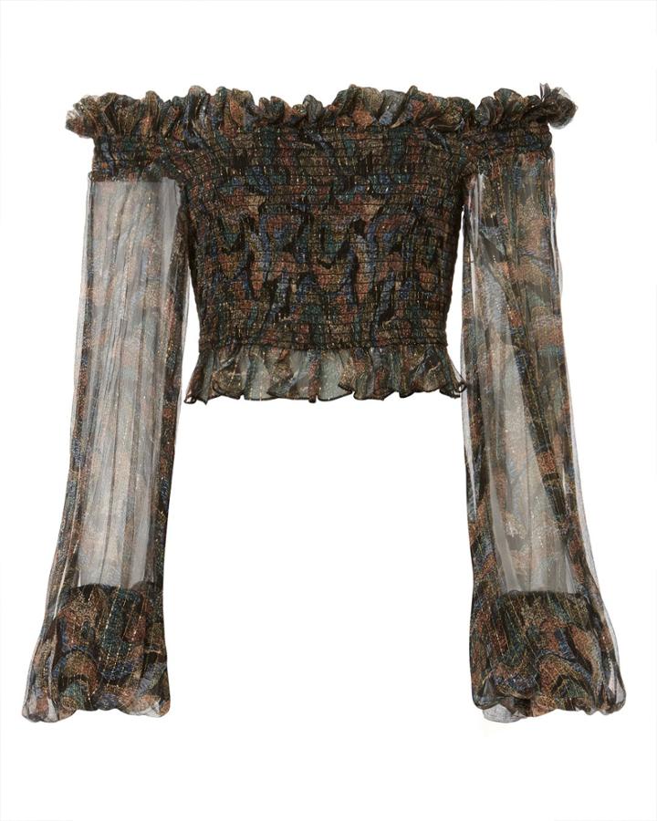 Caroline Constas Damaris Off The Shoulder Blouse Multi S