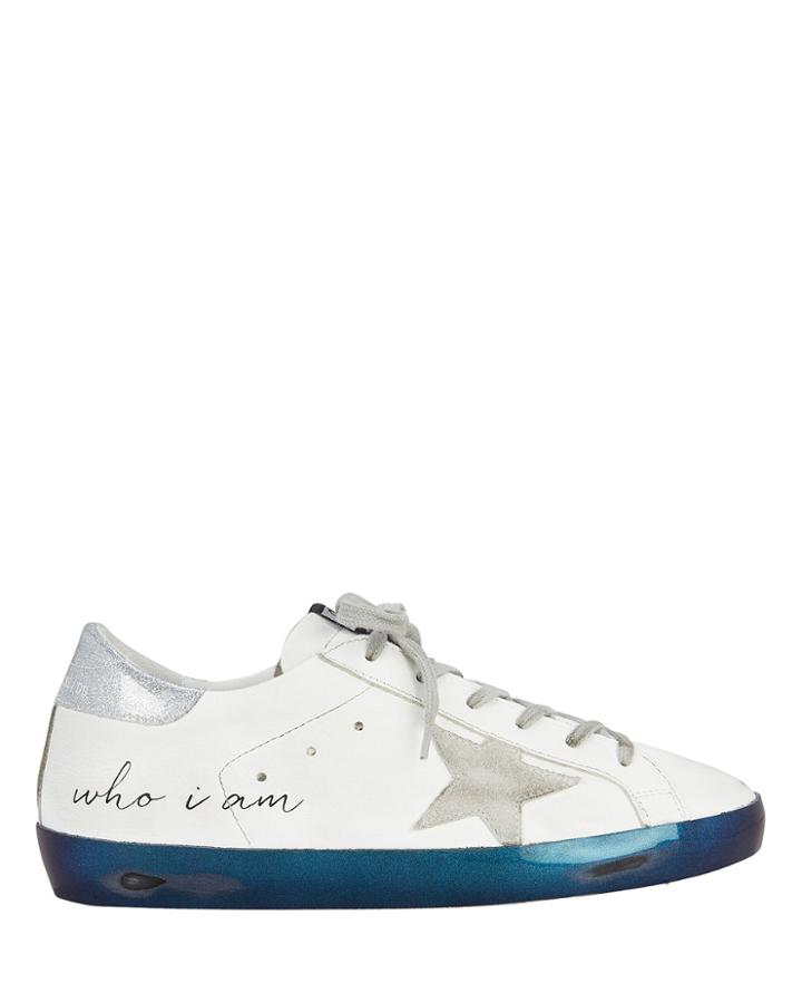 Golden Goose Superstar Navy Bottom Low-top Sneakers White 37
