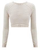 Ellejay Sunny Knit Sweater White/taupe S